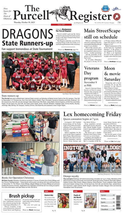 Oct 19, 2023 - Purcell Register