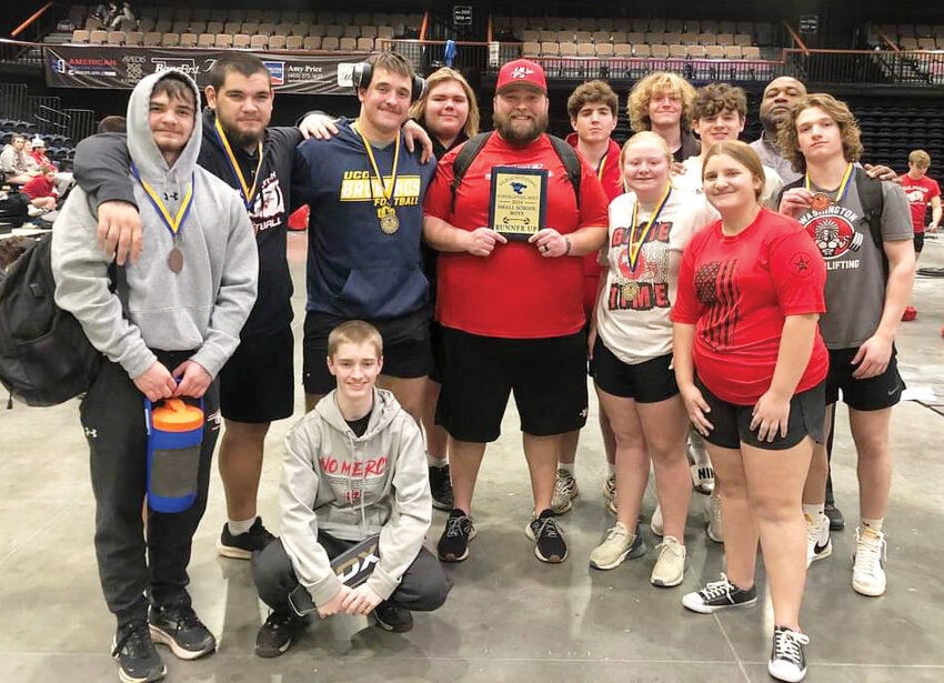 Washington&rsquo;s boys finished runner-up as a team at the Bethel Powerlifting meet February 1. Chloe Mallory finished first individually for the girls while Naithen Spaulding and Tanner Olson both were first place finishers individually for the boys.