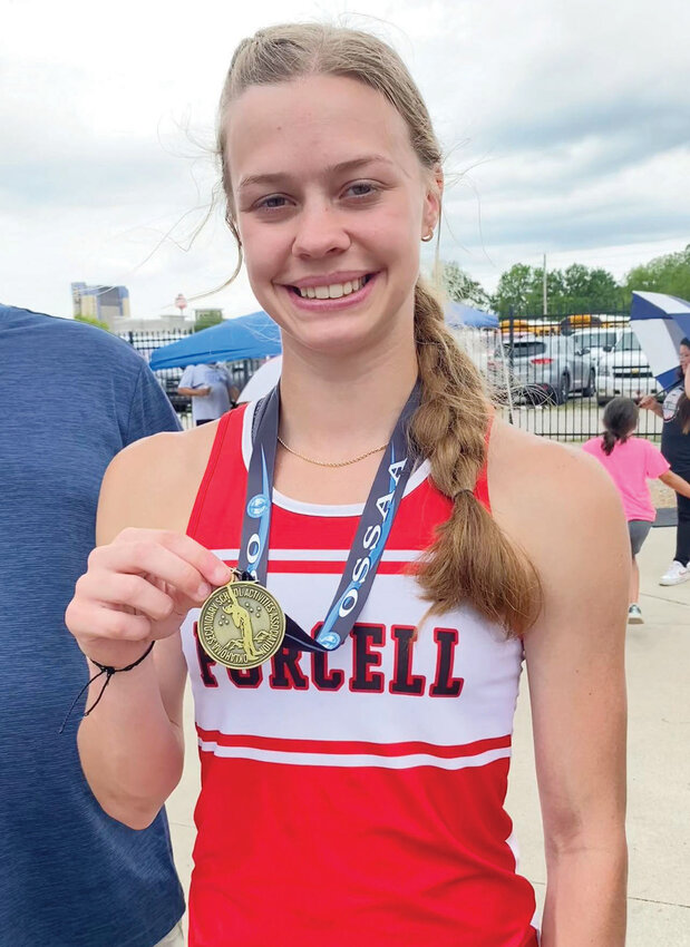 Purcell junior Hadleigh Harp finished fourth in the 100m at the 4A State track meet in Catoosa over the weekend. Harp also finished ninth in the 200m. Purcell&rsquo;s 4A State track meet results are on page 2B.