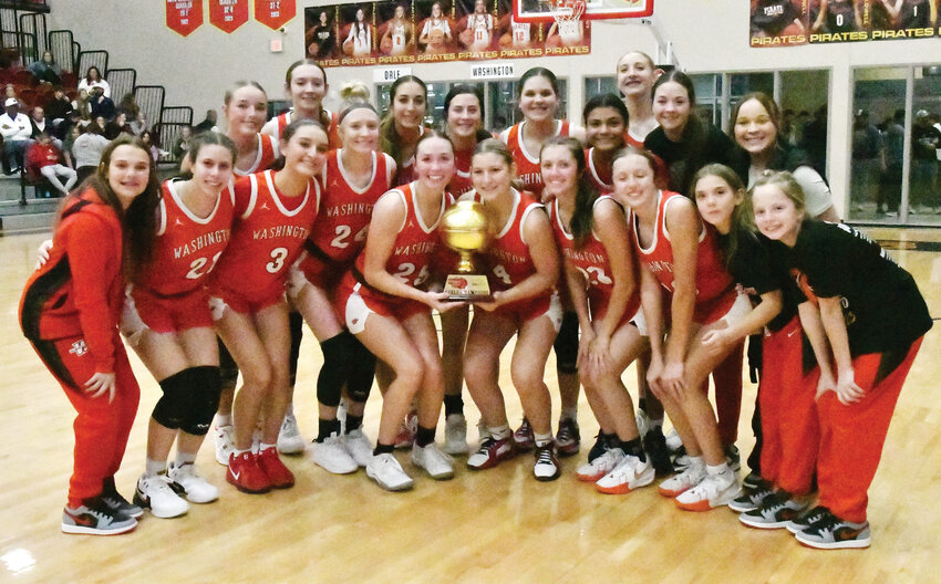 The Washington Lady Warriors claimed first place at the Boomarang Classic Basketball Tournament in Dale over the weekend. They defeated Dale 71-67 in the finals for the prize.