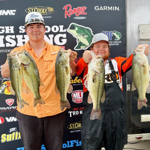 Wyatt Woods and Wyatt McBride finished third place at the Student Angler Federation State Championship and are now headed to the National Championship this summer.