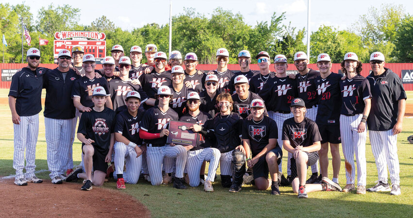 The Washington Warrior baseball team defeated Valliant (9-4 and 7-2) in the Super Regional baseball tournament to advance to the State championship. They will play Lone Grove at Noble High School today (Thursday) at 4 p.m.