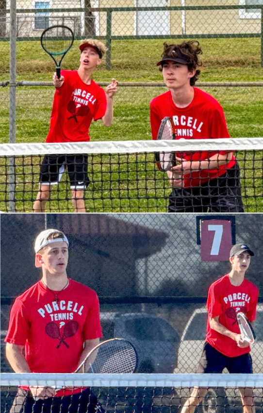 Mason Rogers and partner Asa Byrne qualified for State in tennis at last week&rsquo;s Regional Tournament in Ada in No. 2 Doubles and will compete at the Oklahoma City Tennis Center at State.  (Below) The No. 1 doubles duo of Purcell Tennis, Kaleb Bailey and Alec Thompson, also qualified. Both teams finished fourth in the regional.
