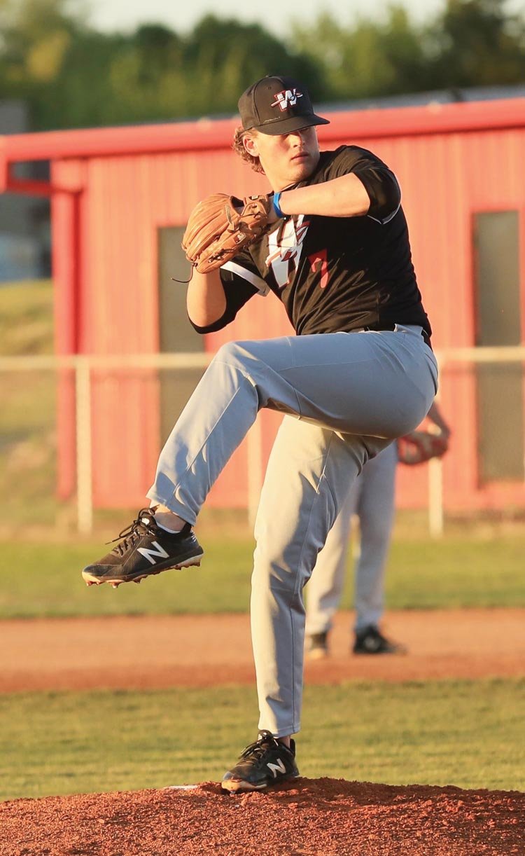 Nick Andrews threw a two-hit shutout against Purcell in the 2019 Heart of Oklahoma Baseball Tournament. Andrews struck out 10 batters during Washington’s 8-0 win.