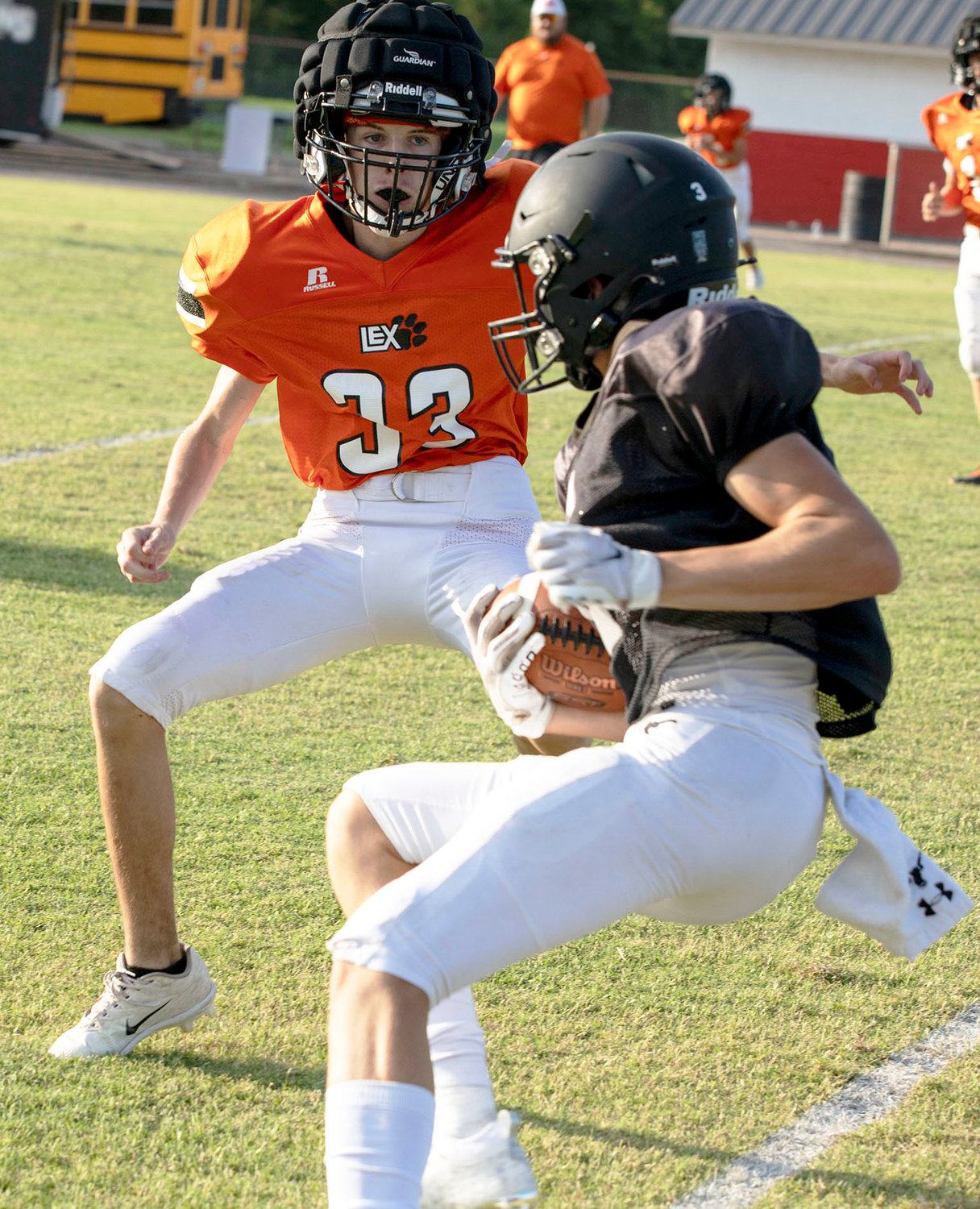 Lexington scrimmaged Lone Grove Friday in a tune-up before the 2021 football season begins. Lexington opens their season September 2 on the road against Little Axe.