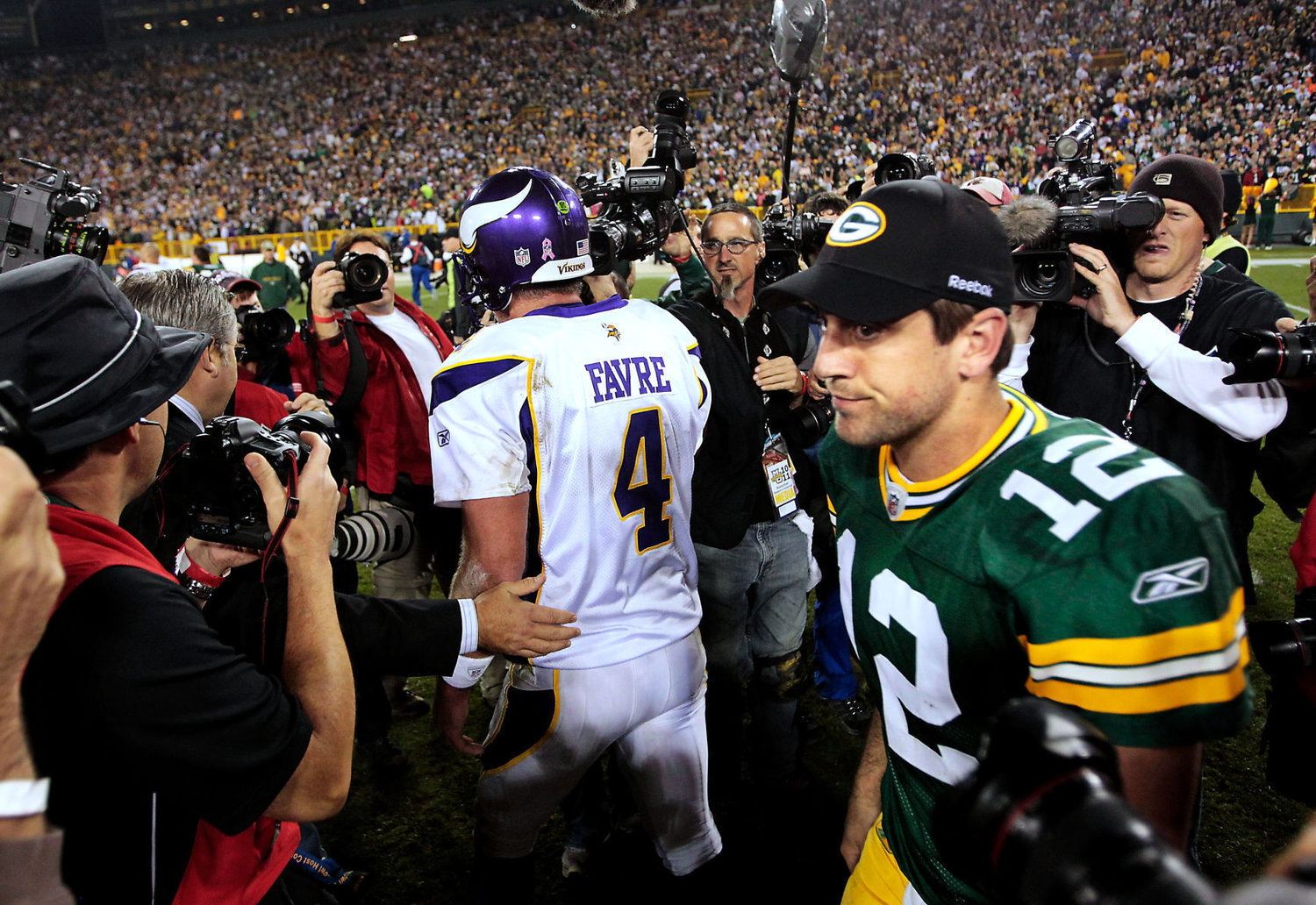 Reebok, Shirts, Favre Packers Jersey W5th Anniversary Of Lambeau