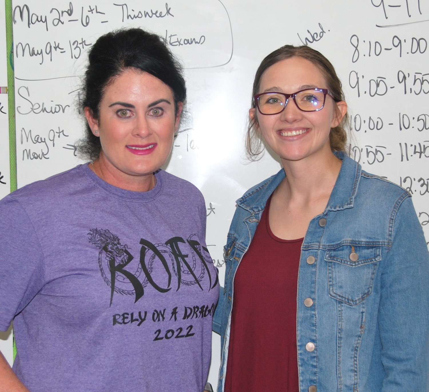 Mindy Wells (left) and Zoe Swift have teamed up to teach an “adulting” real-life skills class this year. The elective class is so popular they are expanding it to two sections next year.
