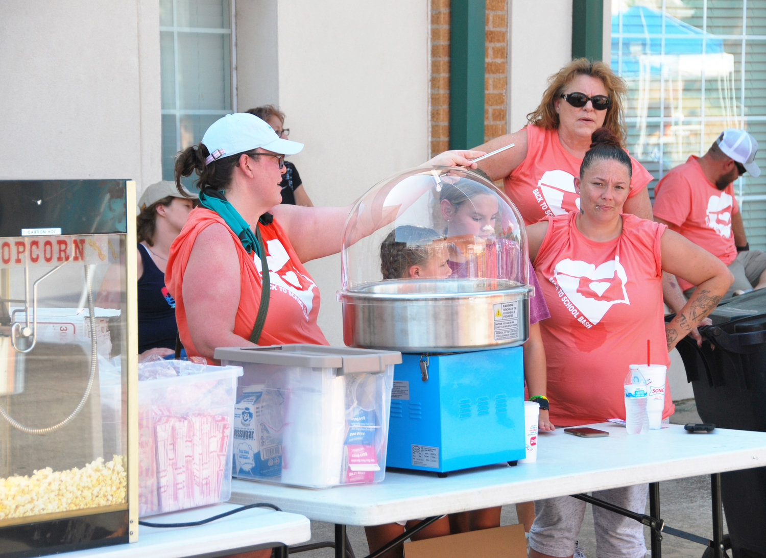 Popcorn and cotton candy were popular items for folks attending the annual Back to School Bash at Main and Second last Saturday afternoon.