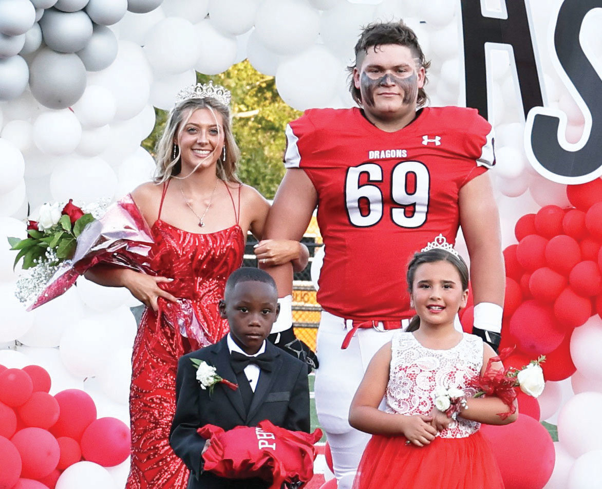 Purcell’s 2022 Homecoming Queen was Haylie Dempsey and the King was Brendan Bacon. The flower girl was Emersyn Resendiz and the crown bearer was Devin Wren.