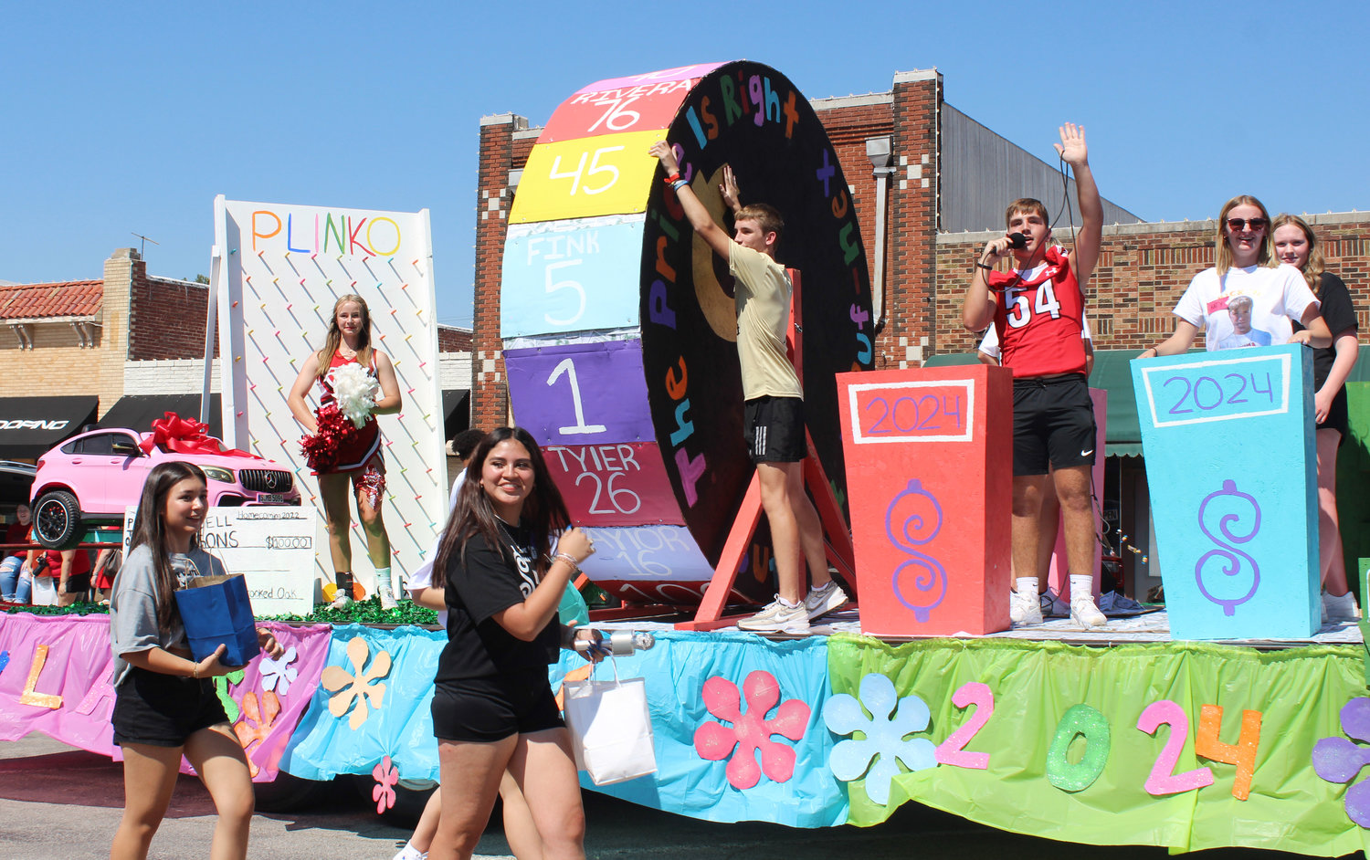 Purcell’s junior class put a new spin on the outcome of Friday’s homecoming game with this float.