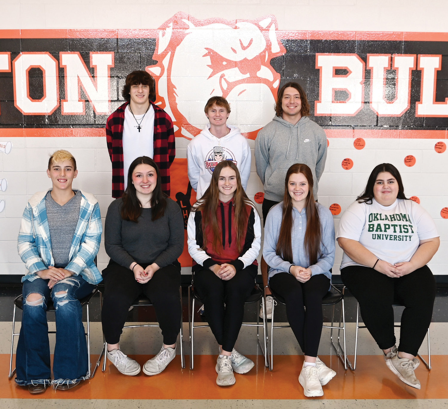 Lexington High School’s homecoming coronation will be held Friday at 6 p.m. at the Lexington Gymnasium prior to basketball games against Purcell. This year’s court includes, from front left, Izzy Pack, Kindell McBride, Janelle Winterton, Rylee Beason and Alexis Feuerborn. On the back row, from left, are Trey Hartzog, Corbin Perry and Ezra Faulkenberry. Luke Morris-Peacock was not pictured.