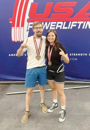 Purcell High School graduates Reuben Leveridge and Jaiden Avila recently competed in the 2023 USA Powerlifting Wild Hog Throwdown.