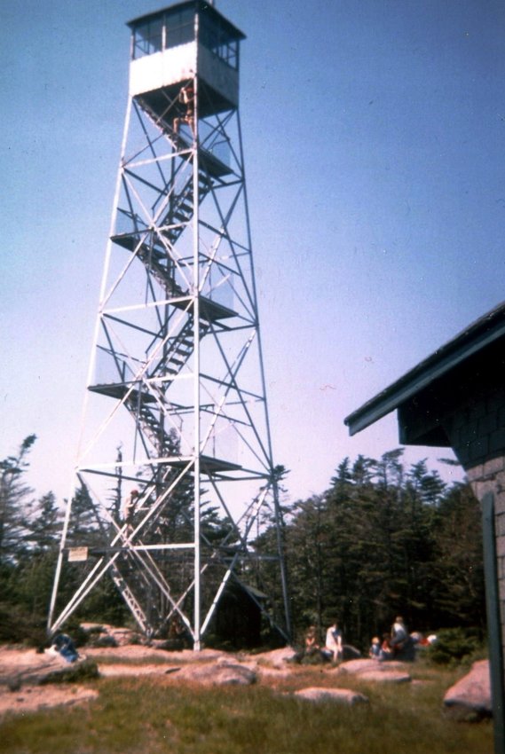 The Balsam Lake Mountain Firetower in 1973. 