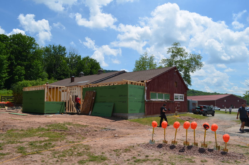 Construction is proceeding on WJFF's new home, with the expansion to house all digital recording studios.