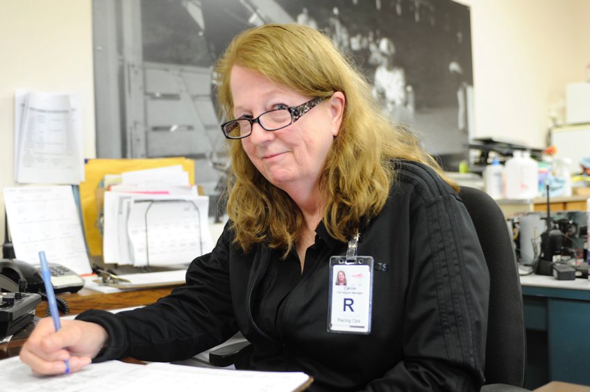 Carole Brewer Macedonio started at the raceway in 1980. A fifth-generation horsewoman, she is the track’s pari-mutuels manager and the co-founder of the Monticello Raceway Memorabilia Facebook page.