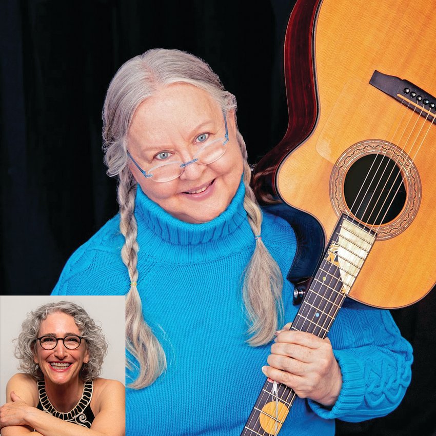 Christine Lavin and Tina Ross, insert, will perform at the Cooperage on Saturday, December 10.