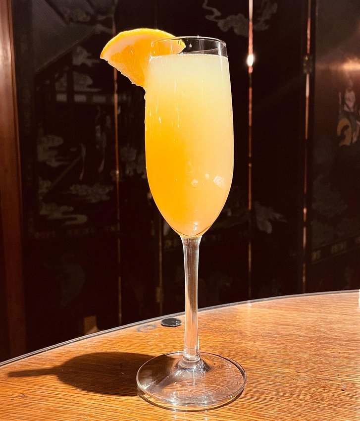 Mimosas are offered in a special on the weekends at the Western Hotel.