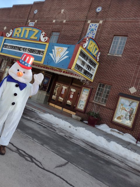 Wilburr's been spotted at the Ritz Theater in Hawley.