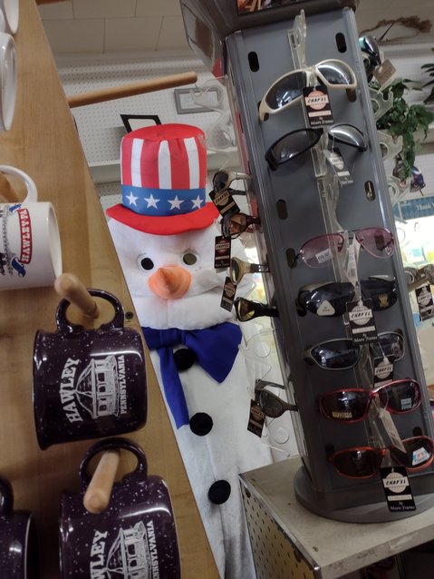 It's time for the Where's Wilburr scavenger hunt! Here he is inside the Trading Post in Hawley.