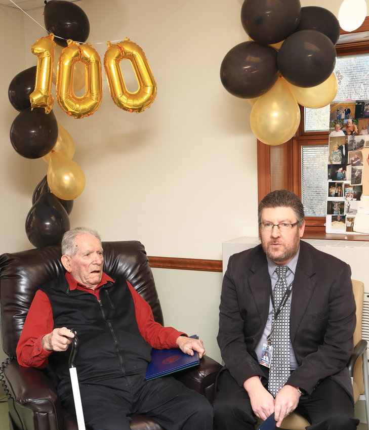Wayne County chief clerk Andrew Seder, representing the Wayne County commissioners, highlighted the contribution that the Area Agency on Aging makes to the senior citizens of Wayne County, while congratulating Raymond “Ray” Naholnik on the occasion of his 100th birthday...