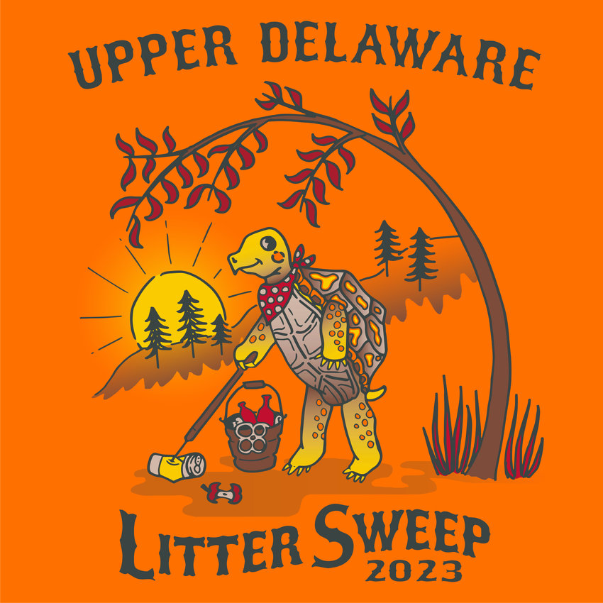 The new logo for the 2023 Litter Sweep was designed by Maggie Clauss of Platform Industries.