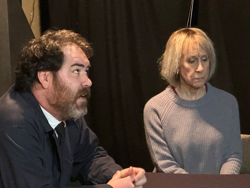 Matt Carpenter, left, and Tina Gordon will perform "Variations of the  Death of Trotsky," part of "All in the Timing" at the Tusten Theatre, April 14-16,..