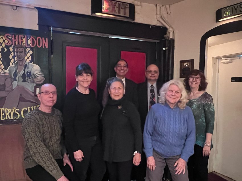 The Catskill Readers' Theatre will perform "Cranky Seniors" on Sunday, April 16 at 2 p.m. at Time and the Valleys Museum. Pictured in front are  Paul Puerschner, left;  Ellen Pavloff; Eileen Kalter; and Sally Gladden. In the back row are Peter Natashi, left; Shawn Bailey; and Jean Eiffert.....