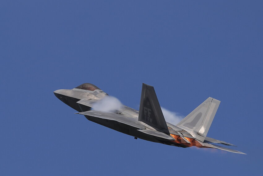 The Air Combat Command F-22 Raptor Demonstration Team performed aerial maneuvers demonstrating the unique capabilities of the world’s premier fifth-generation air-dominance fighter aircraft...