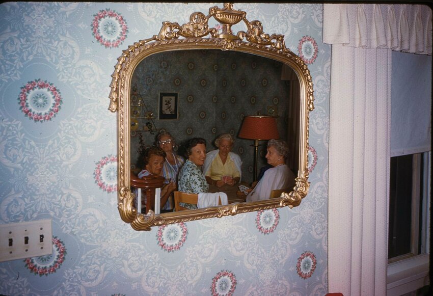 Ladies on holiday at a Borscht Belt resort in the 1960s.