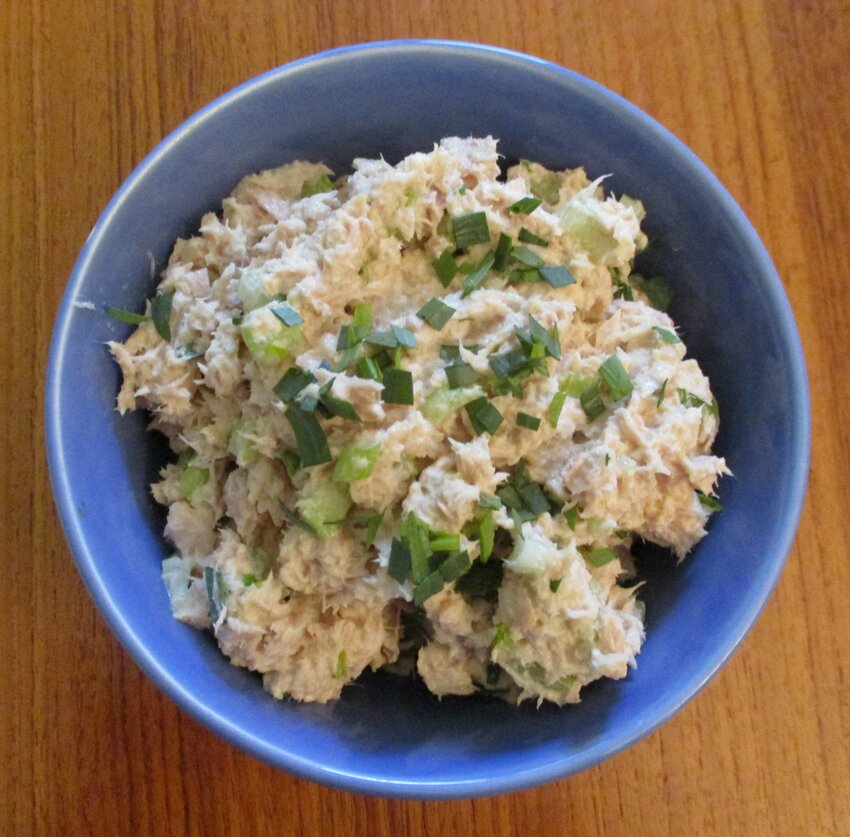 Tarragon tuna salad is herby and delicious.
