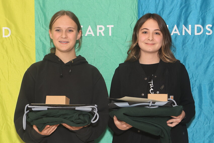 The Outstanding Intermediate 4-H Members were Sophie Markulin, left, and Hailey Wasman.