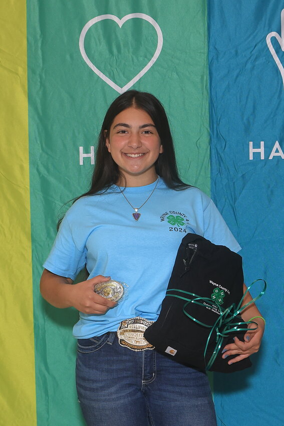 The Outstanding Senior 4-H members were Elektra Kehagias and Sara McNichols (not pictured).