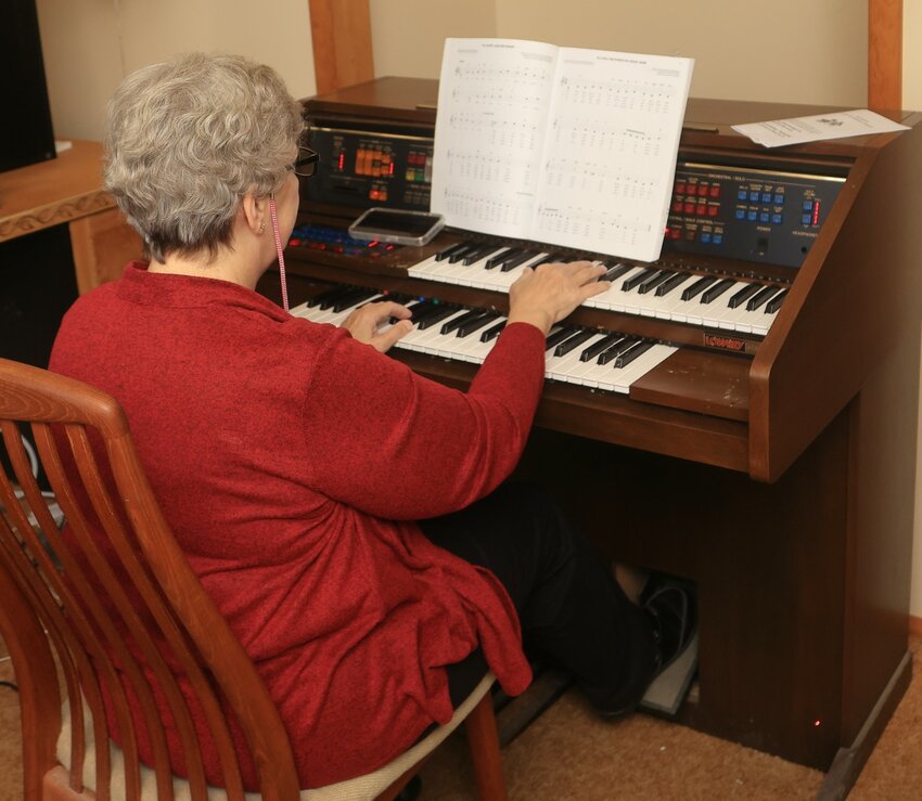 Roxanne Smith played a selection of hymns on the long-silent organ.