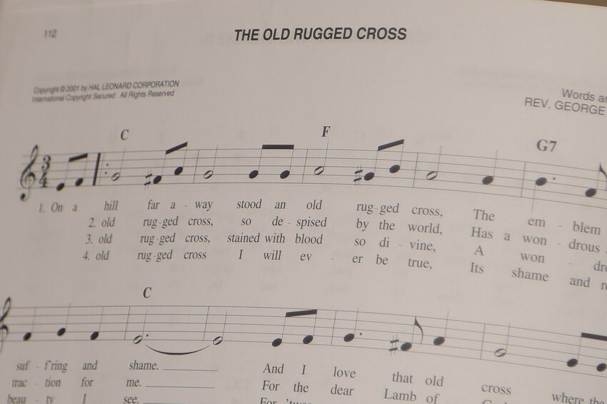 One of the hymns that Roxanne Smith played for Melvin Baker on his late wife's organ.