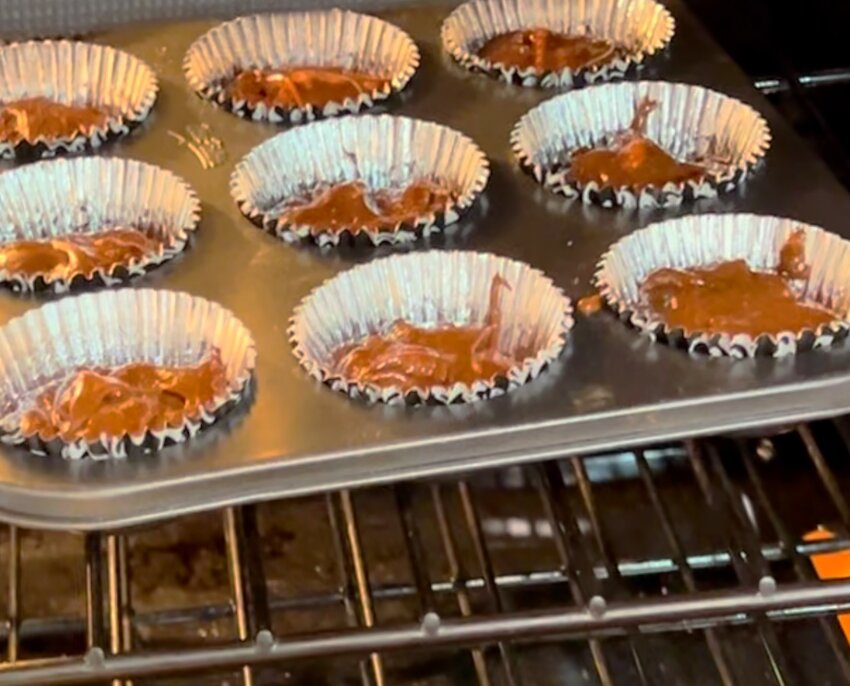 Bake cupcakes for about 15 minutes or until a tester in the center comes out clean.