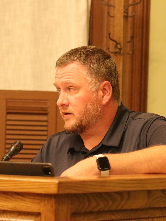 James Hamill addresses the Honesdale Borough Council during a Monday, September 30 meeting.