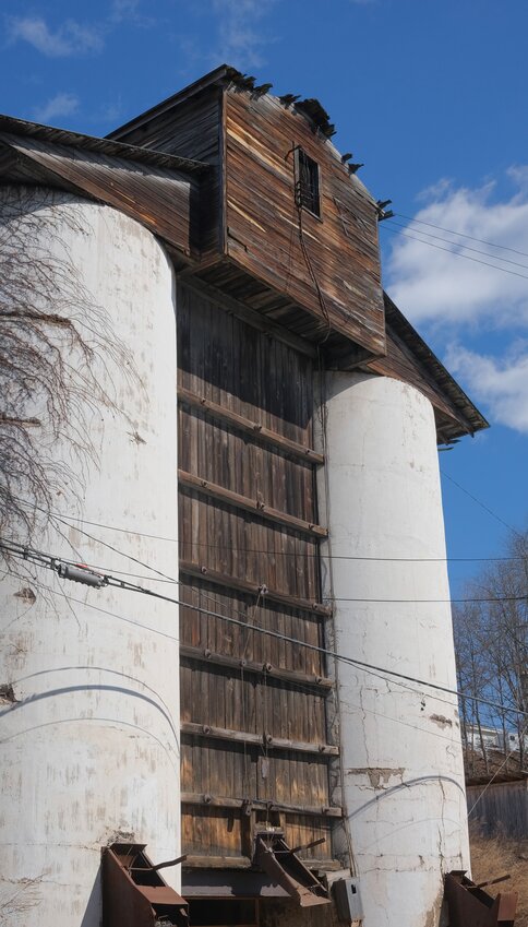 The Callicoon coal silos are currently in a state of disrepair.