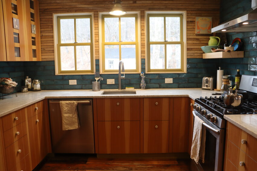 The kitchen is the most modern part of the renovation, Roth says. He says his sensibilities have evolved over the years—the parts of the house he first renovated have touches of whimsey that he wouldn't employ were he renovating them now.
