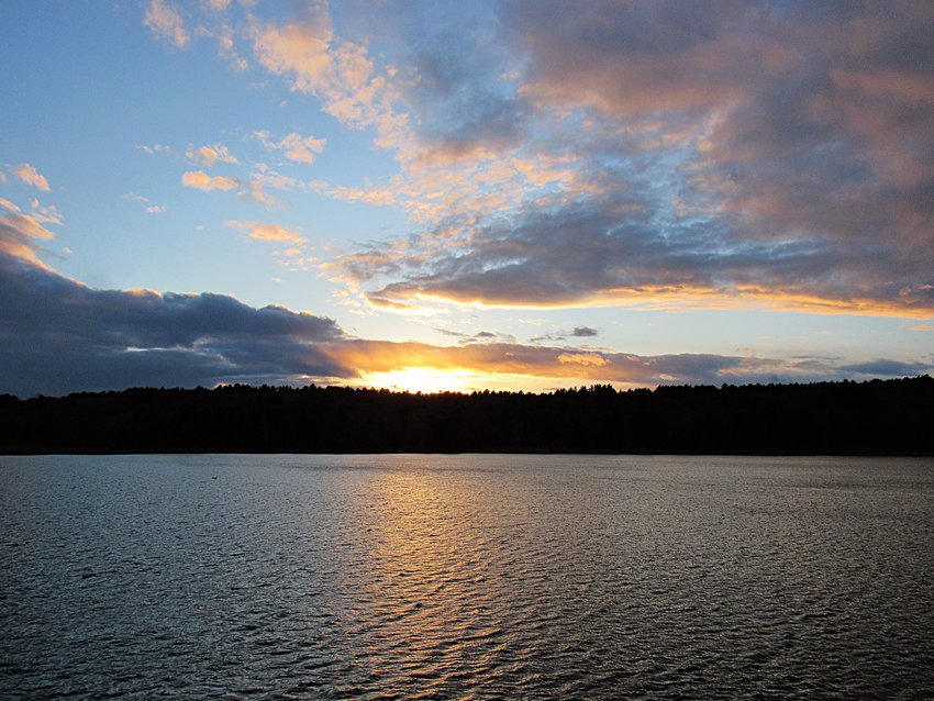 &quot;Cerulean Sunset Over Sawkill Pond&quot; by Vito DiBiasi.