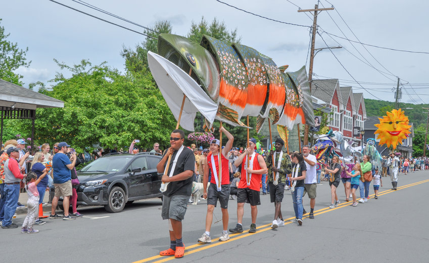 Scene from a previous year's trout parade