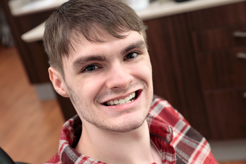 After receiving extensive dental treatment at The Wright Center for Community Health, Scranton native James Coursen, 21, says, &quot;I can actually smile without being worried about it.&quot;