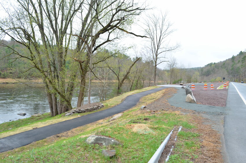 Work has largely completed on the Highland River Access, a public access point between Barryville and the Roebling Bridge.