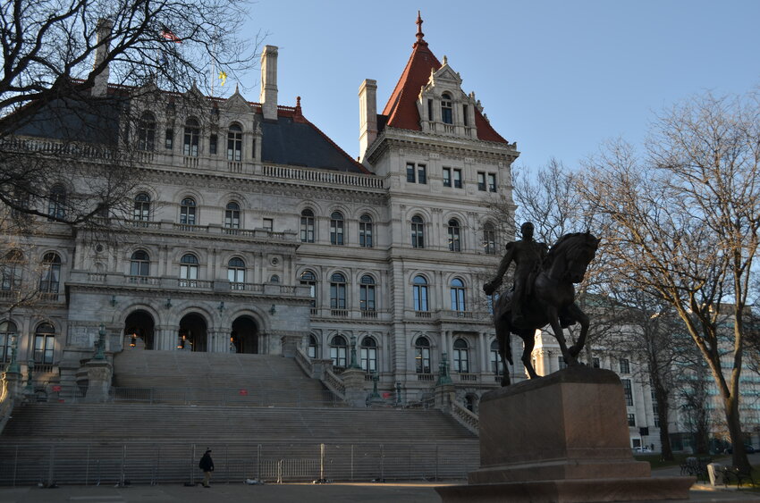 The New York State capital building in Albany.