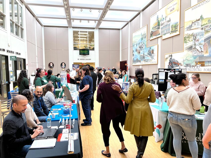 The SUNY Sullivan Career Center&rsquo;s Career &amp; Job Fair attracted a crowd of regional businesses and job seekers on Wednesday, April 5.