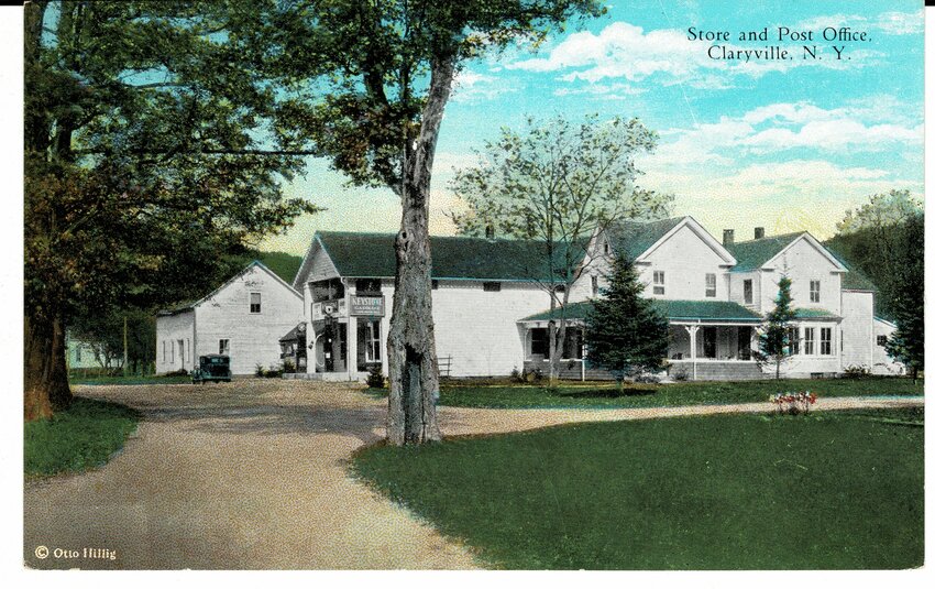 A postcard showing Claryville's store and post office.