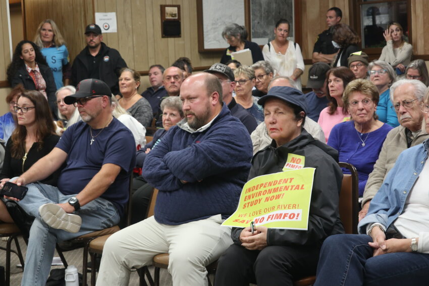 The Highland Planning Board meeting was packed with representatives from Camp FIMFO, members of the citizen group Know FIMFO, town residents, members of the Kittatinny Campground staff, and two Sullivan County Sheriff's Deputies.