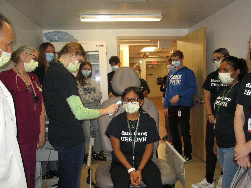Primary care breathing treatments are demonstrated at last year's MASH Camp.
