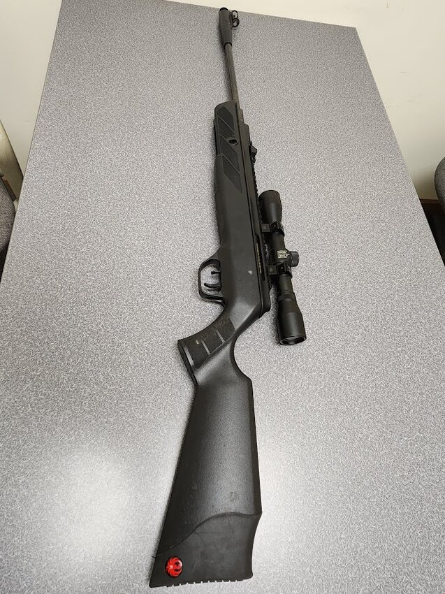 The firearm seized by the Liberty police.