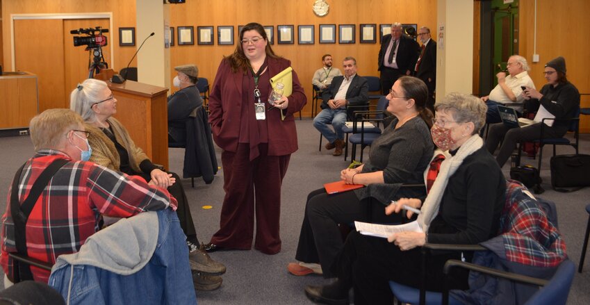 District 5 legislator Cat Scott at last week&rsquo;s Sullivan County Legislature meeting.