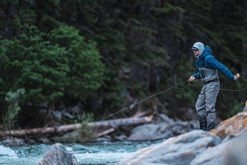 An angler fishing in Skwala waders, the most recent company to make quality waders and add short sizes to its line.